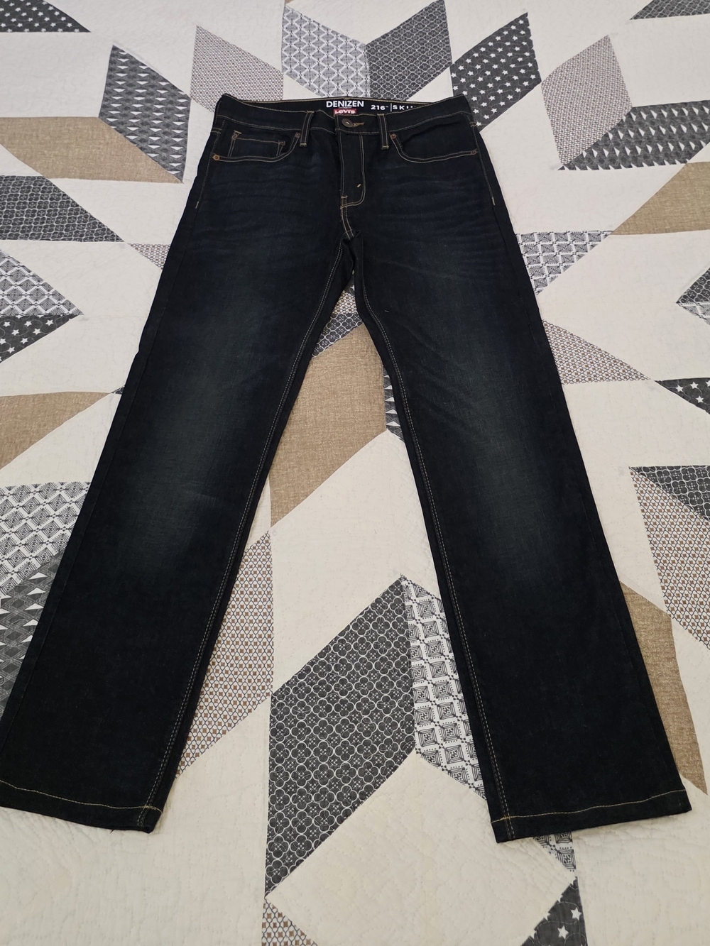 Denizen from Levi's Men's Dark Blue Straight Leg Jeans